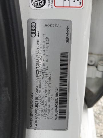 2016 AUDI A6 PREMIUM WAUGFAFC9GN184675