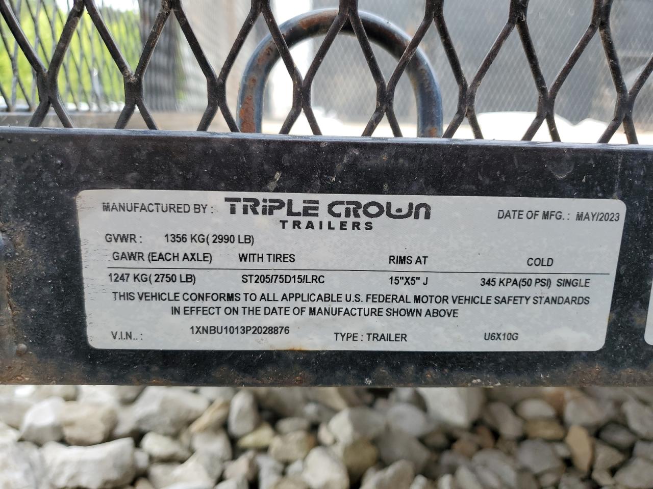 Lot #3213069323 2023 TRIPLE CROWN UNKNOWN