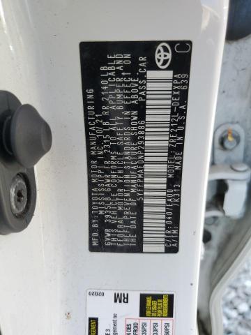 2022 TOYOTA COROLLA XLE 5YFFPMAE0NP293886
