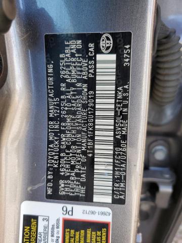 2016 TOYOTA CAMRY LE - 4T1BF1FK8GU179019
