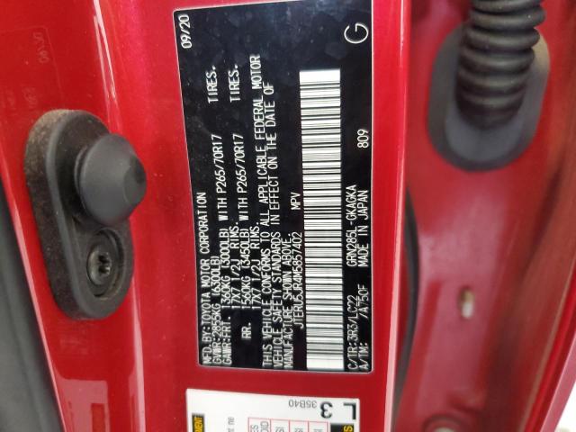 2021 TOYOTA 4RUNNER SR - JTERU5JR4M5857402