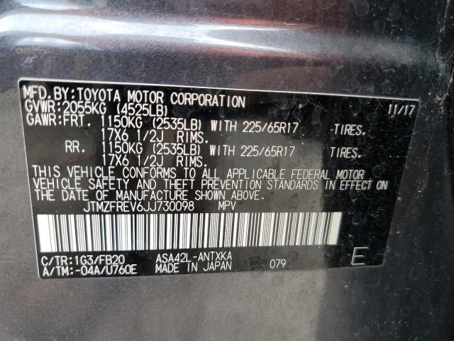 2018 TOYOTA RAV4 LE JTMZFREV6JJ730098