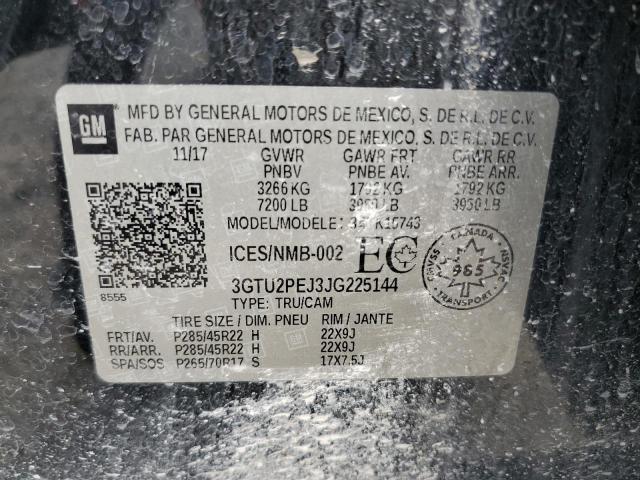 2018 GMC SIERRA K15 3GTU2PEJ3JG225144