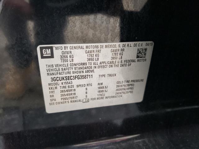 2015 CHEVROLET SILVERADO K1500 LTZ 3GCUKSEC3FG358711