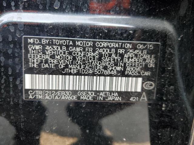 2015 LEXUS IS 250 JTHBF1D24F5078848