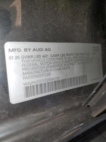 2025 AUDI A3 PREMIUM WAUHUDGY2SA082110