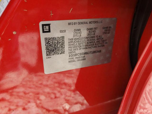 2018 CHEVROLET CRUZE LS 1G1BC5SM8J7189348