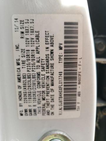 2015 ACURA RDX TECHNO 5J8TB4H5XFL017749