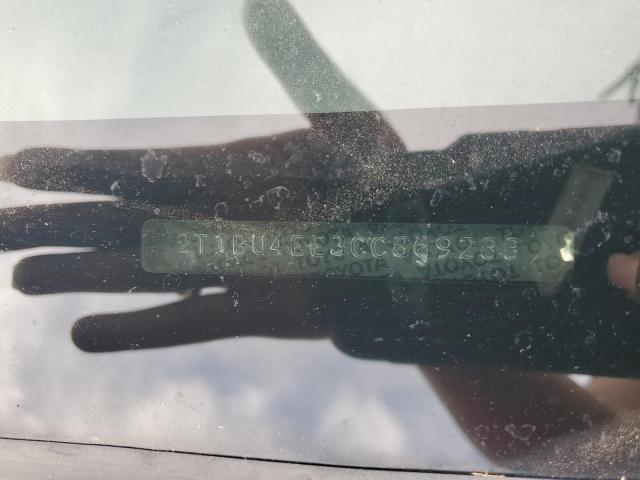 2012 TOYOTA COROLLA BA - 2T1BU4EE3CC869288