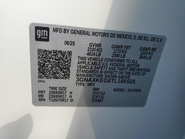 2026 CHEVROLET EQUINOX AC 3GNAXKEG8TL166525