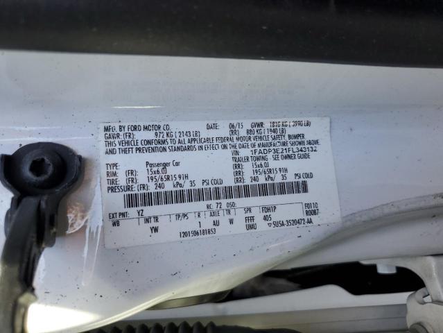2015 FORD FOCUS S - 1FADP3E21FL343132