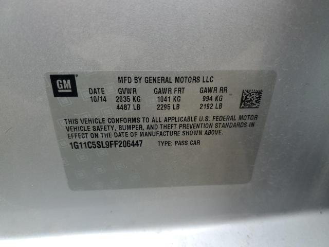 2015 CHEVROLET MALIBU 1LT 1G11C5SL9FF206447