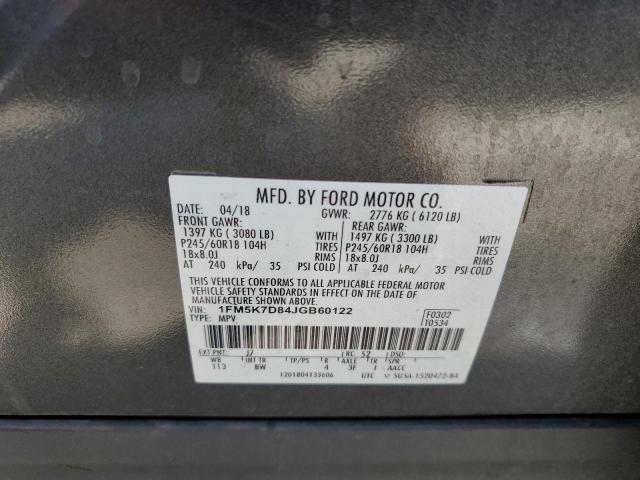 2018 FORD EXPLORER X - 1FM5K7D84JGB60122