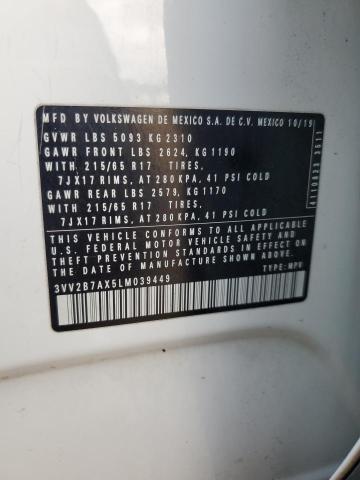 2020 VOLKSWAGEN TIGUAN SE 3VV2B7AX5LM039449