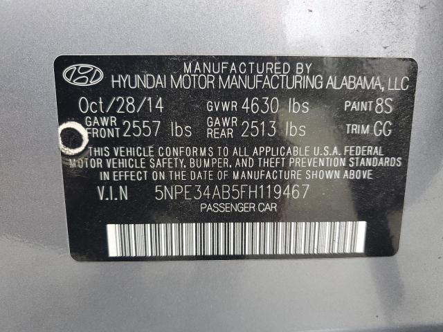 2015 HYUNDAI SONATA SPORT 5NPE34AB5FH119467