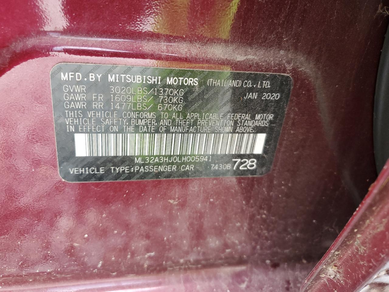 MITSUBISHI MIRAGE ES