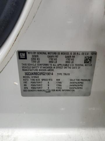 2015 CHEVROLET SILVERADO - 3GCUKREC0FG219614