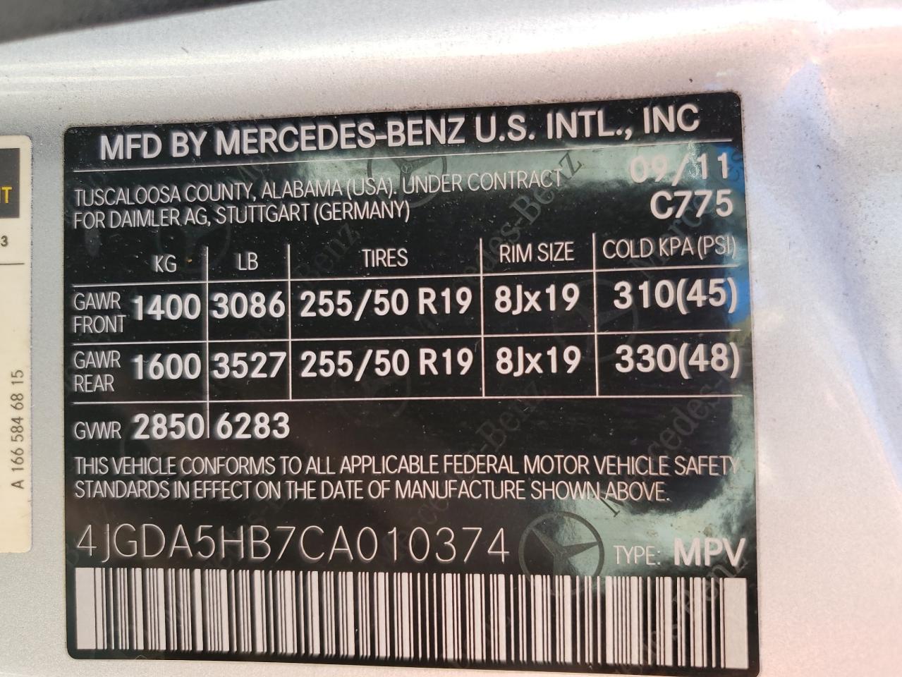 MERCEDES-BENZ M-CLASS 350 4MATIC