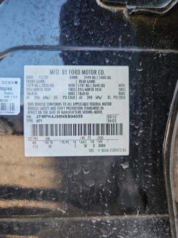 2022 FORD EDGE SEL 2FMPK4J98NBB04055