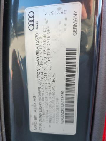 2018 AUDI A5 PREMIUM PLUS S-LINE WAUENCF57JA129695