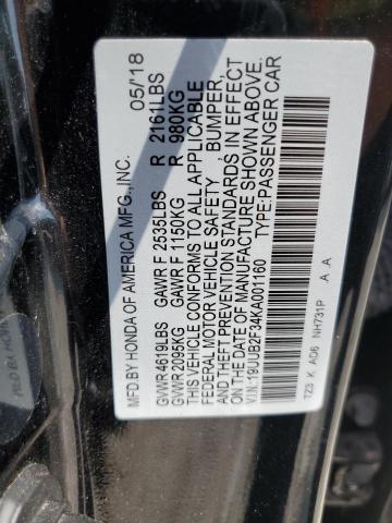 2019 ACURA TLX 19UUB2F34KA001160