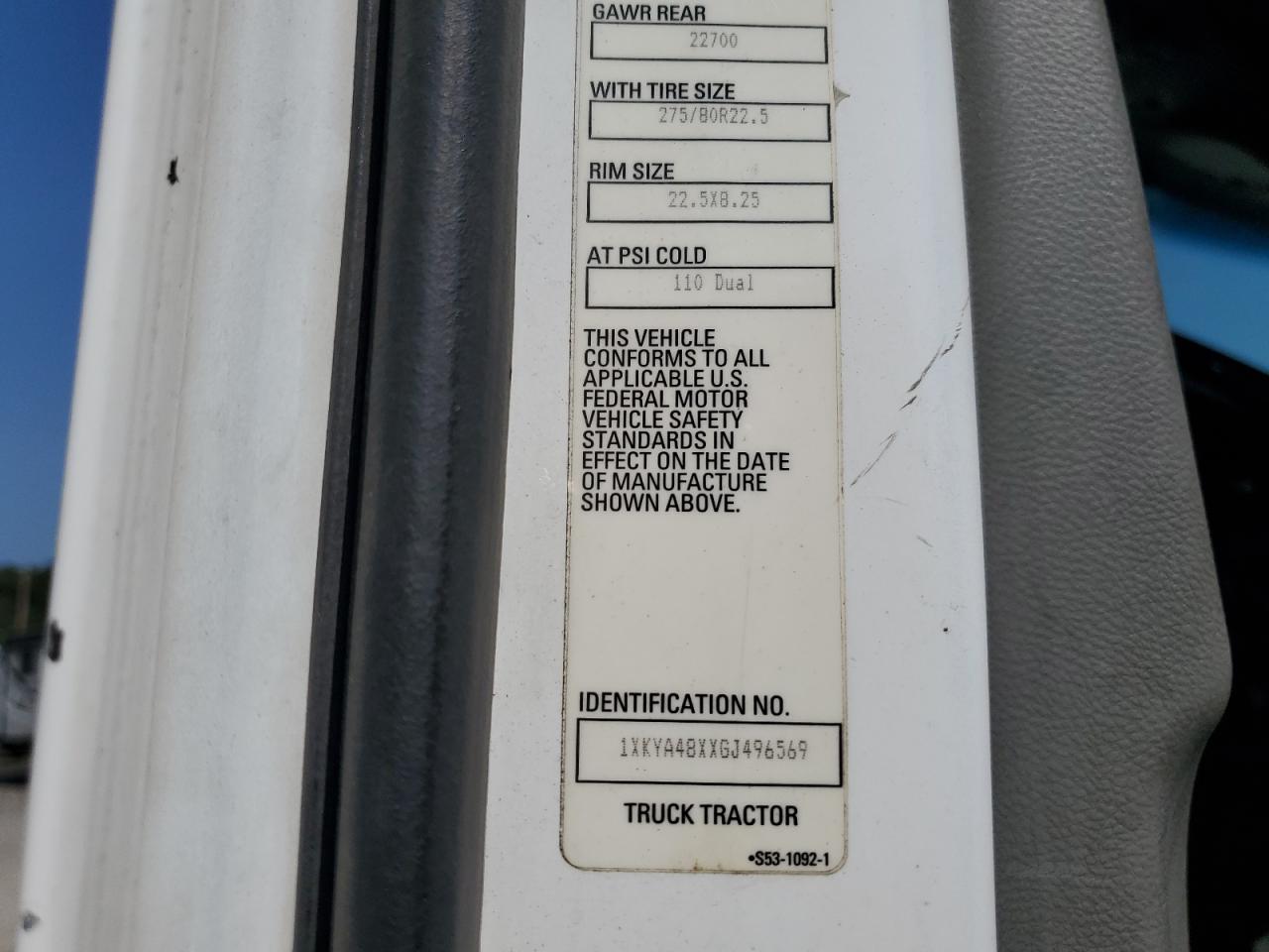 Lot #3254473152 2016 KENWORTH T680