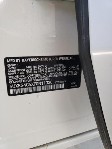 2015 BMW X5 XDRIVE3 5UXKS4C5XF0N11336