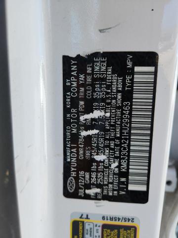 2017 HYUNDAI TUCSON LIM KM8J3CA21HU299463