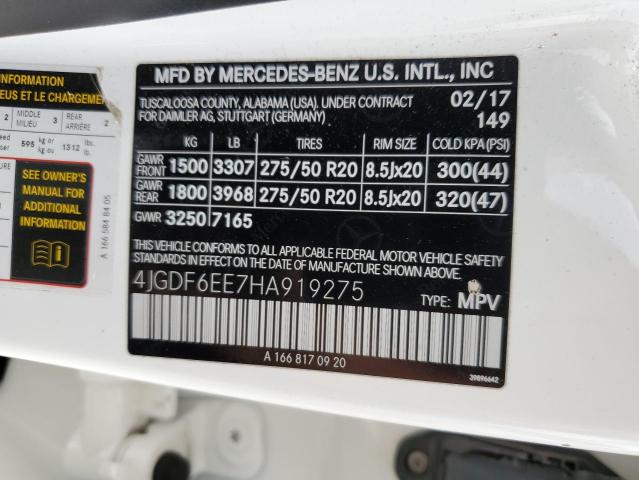 2017 MERCEDES-BENZ GLS 450 4M - 4JGDF6EE7HA919275