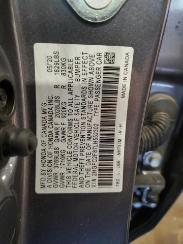 2020 HONDA CIVIC SPOR 2HGFC2F87LH552302