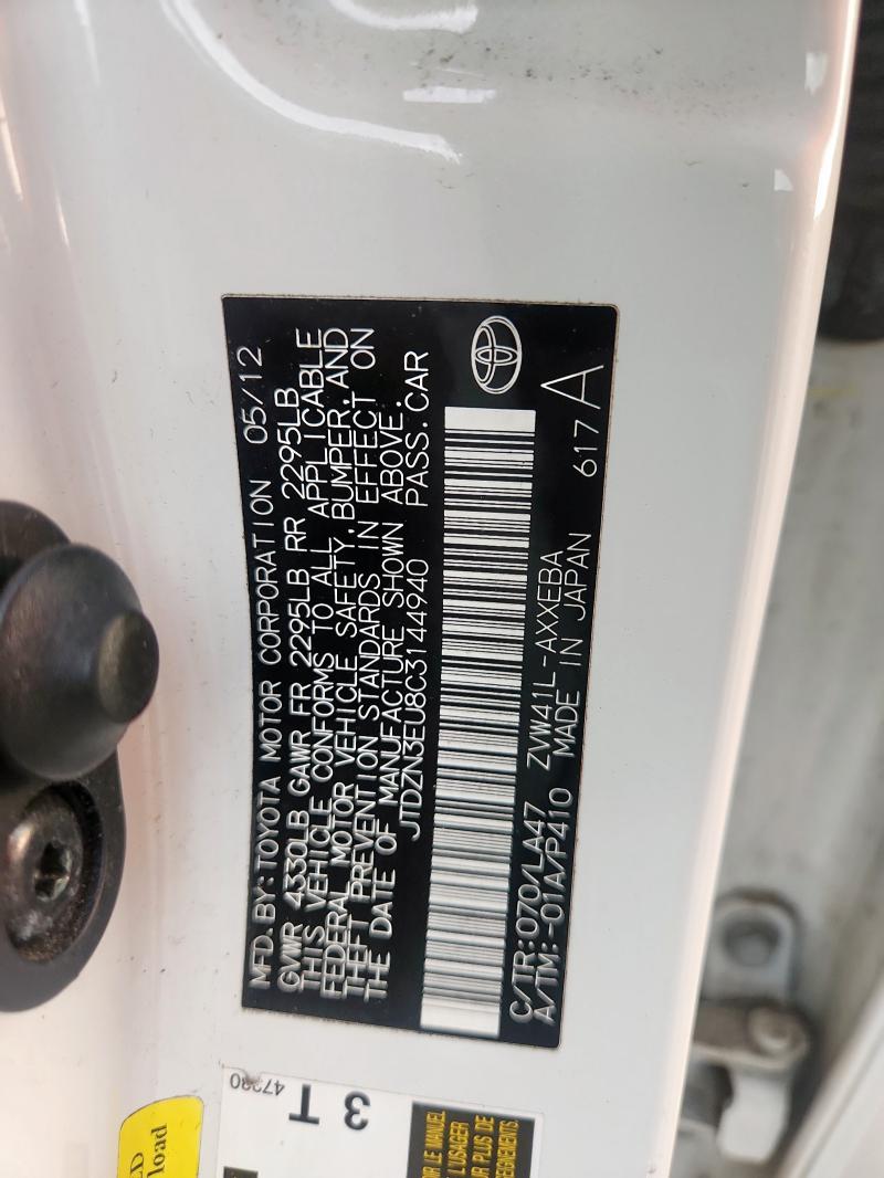2012 TOYOTA PRIUS V - JTDZN3EU8C3144940