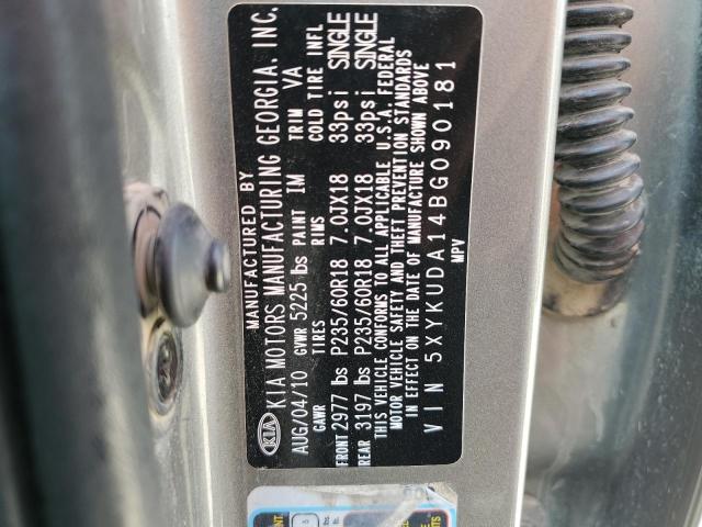 2011 KIA SORENTO EX - 5XYKUDA14BG090181