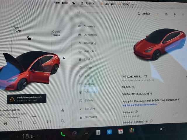 2019 TESLA MODEL 3 5YJ3E1EA0KF308571