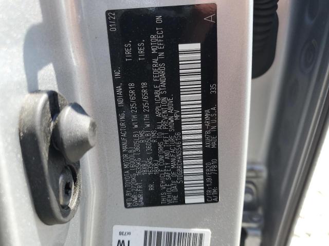 2022 TOYOTA HIGHLANDER HYBRID XLE 5TDGBRCH4NS546156