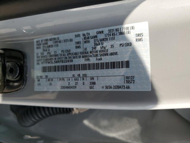 2024 FORD F150 XLT 1FTFW3L58RFB22939