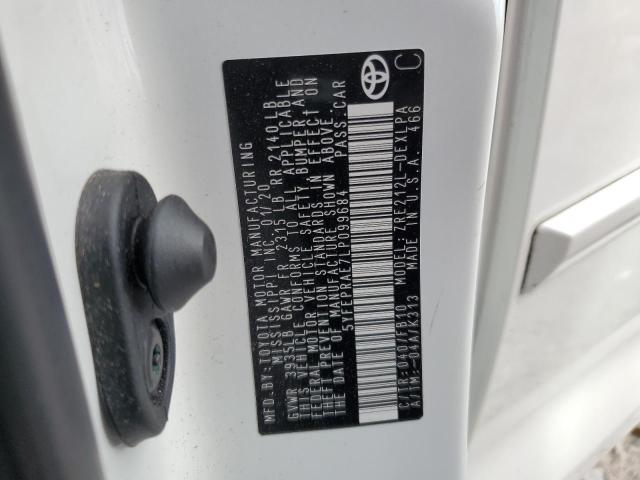 2020 TOYOTA COROLLA LE #3301520518