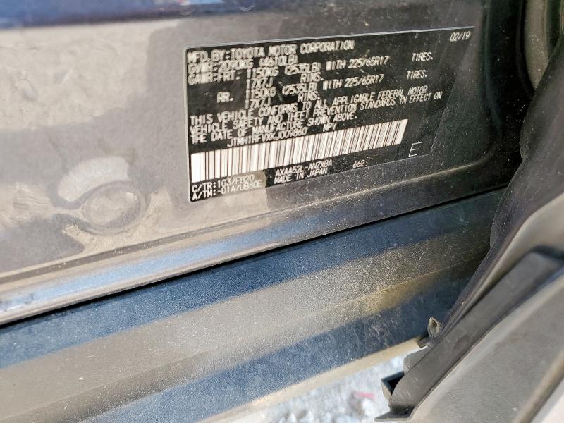 2019 TOYOTA RAV4 LE JTMH1RFVXKJ009860