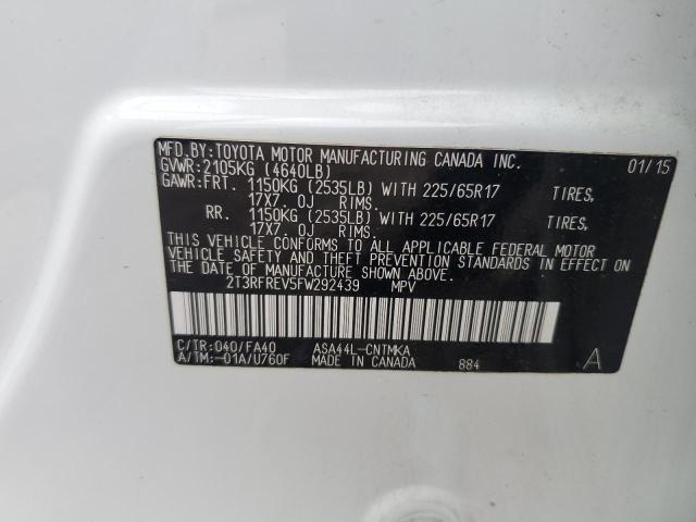 2015 TOYOTA RAV4 - 2T3RFREV5FW292439