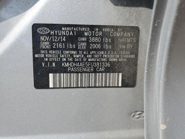 2015 HYUNDAI ELANTRA KMHDH4AE5FU381336