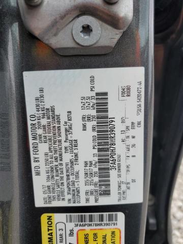 2017 FORD FUSION SE 3FA6P0H78HR390791