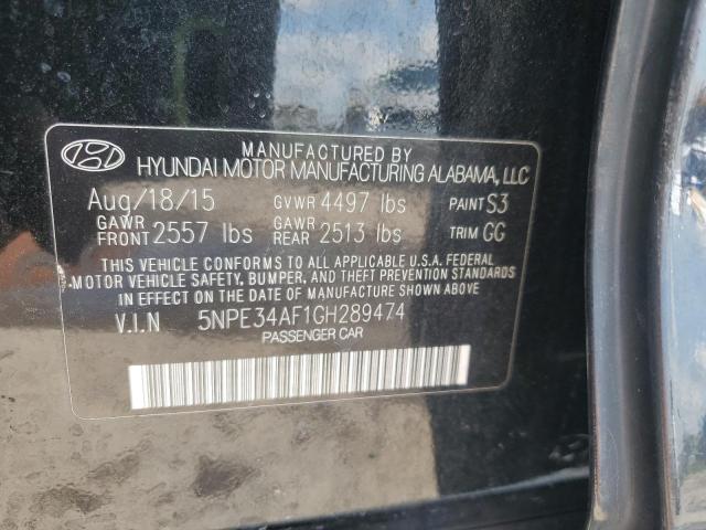2016 HYUNDAI SONATA 5NPE34AF1GH289474