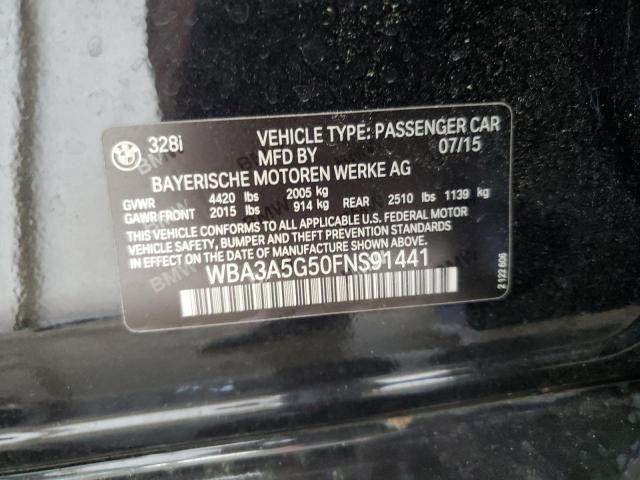 2015 BMW 328 I WBA3A5G50FNS91441