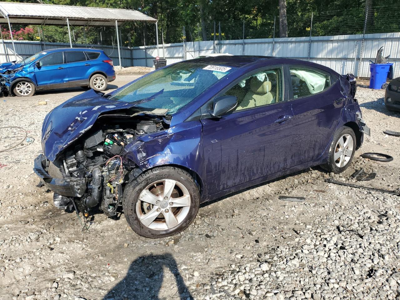 Lot #3256470668 2013 HYUNDAI ELANTRA GL
