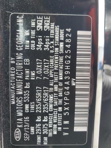 2017 KIA SORENTO LX - 5XYPG4A39HG254824