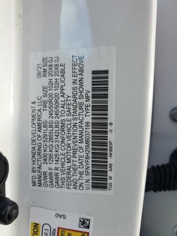 2021 HONDA PASSPORT S 5FNYF8H25MB037199