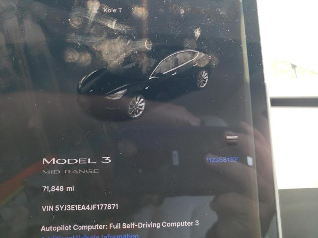 2018 TESLA MODEL 3 5YJ3E1EA4JF177871
