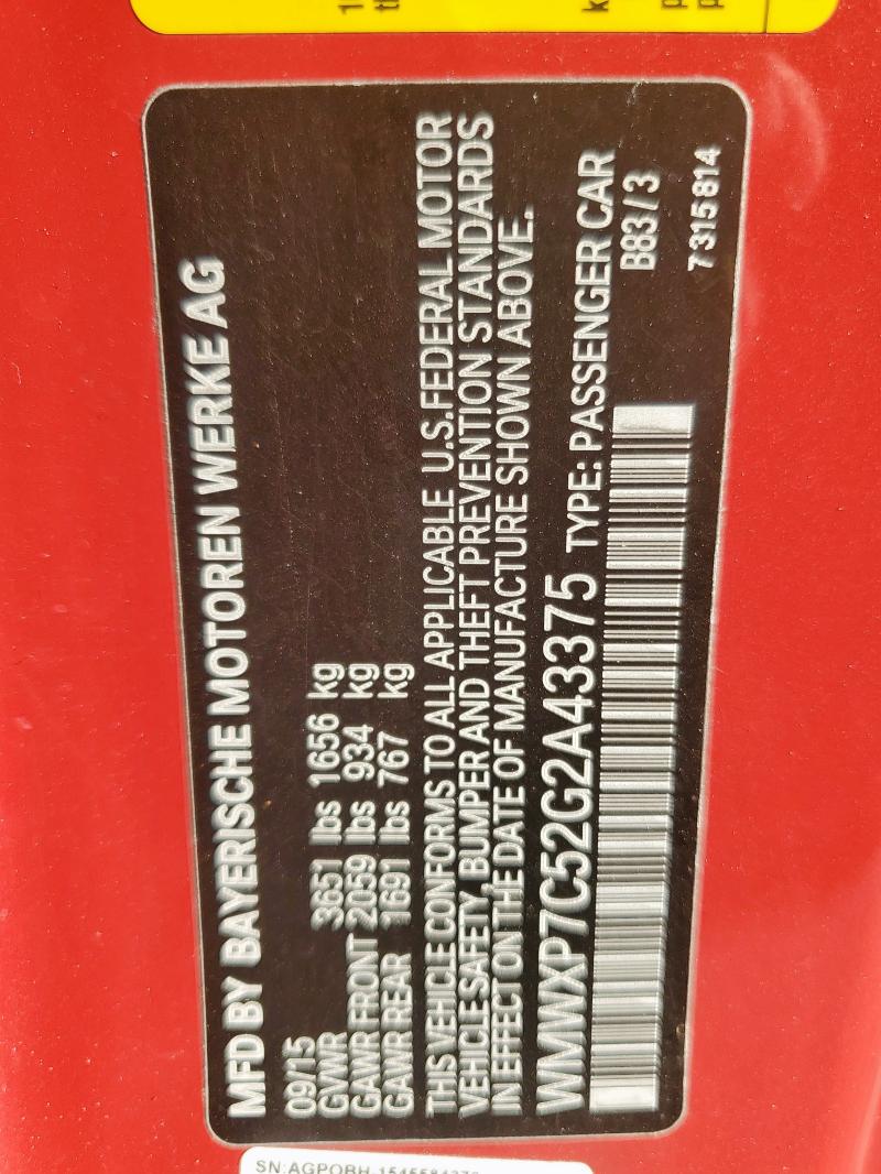 2016 MINI COOPER S WMWXP7C52G2A43375