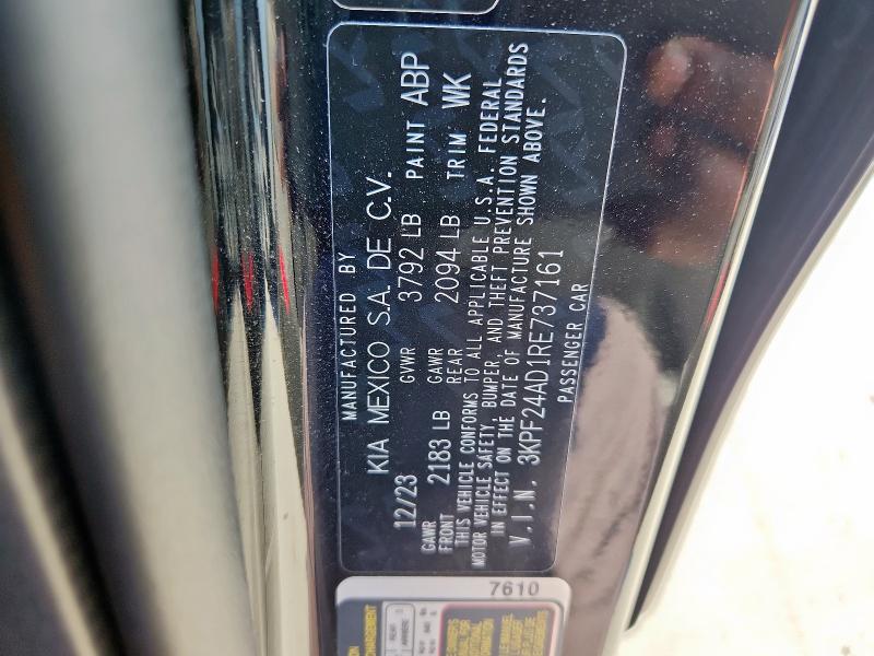 2024 KIA FORTE LX 3KPF24AD1RE737161