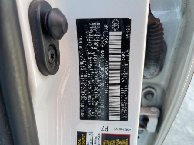 2016 TOYOTA CAMRY HYBRID 4T1BD1FK1GU200721