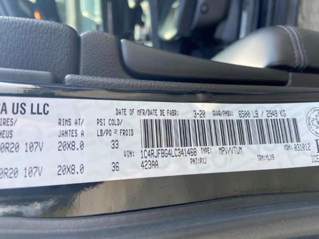 2020 JEEP GRAND CHER - 1C4RJFBG4LC341468